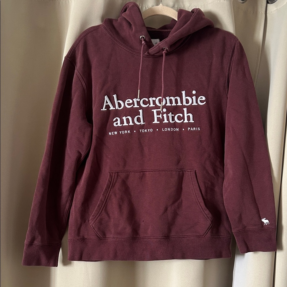 Abercrombie & Fitch Burgundy Hoodie
